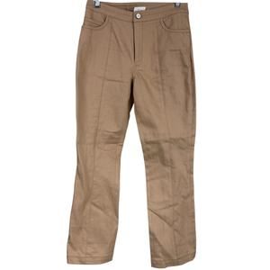 Cinq a Sept Women's Shannon Cropped Flared Leg Khaki Size 0 New With Tags